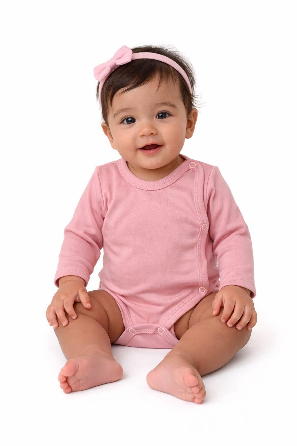 Wickelbody Langarm Langarmbody Wickelbodies Baumwolle - 5