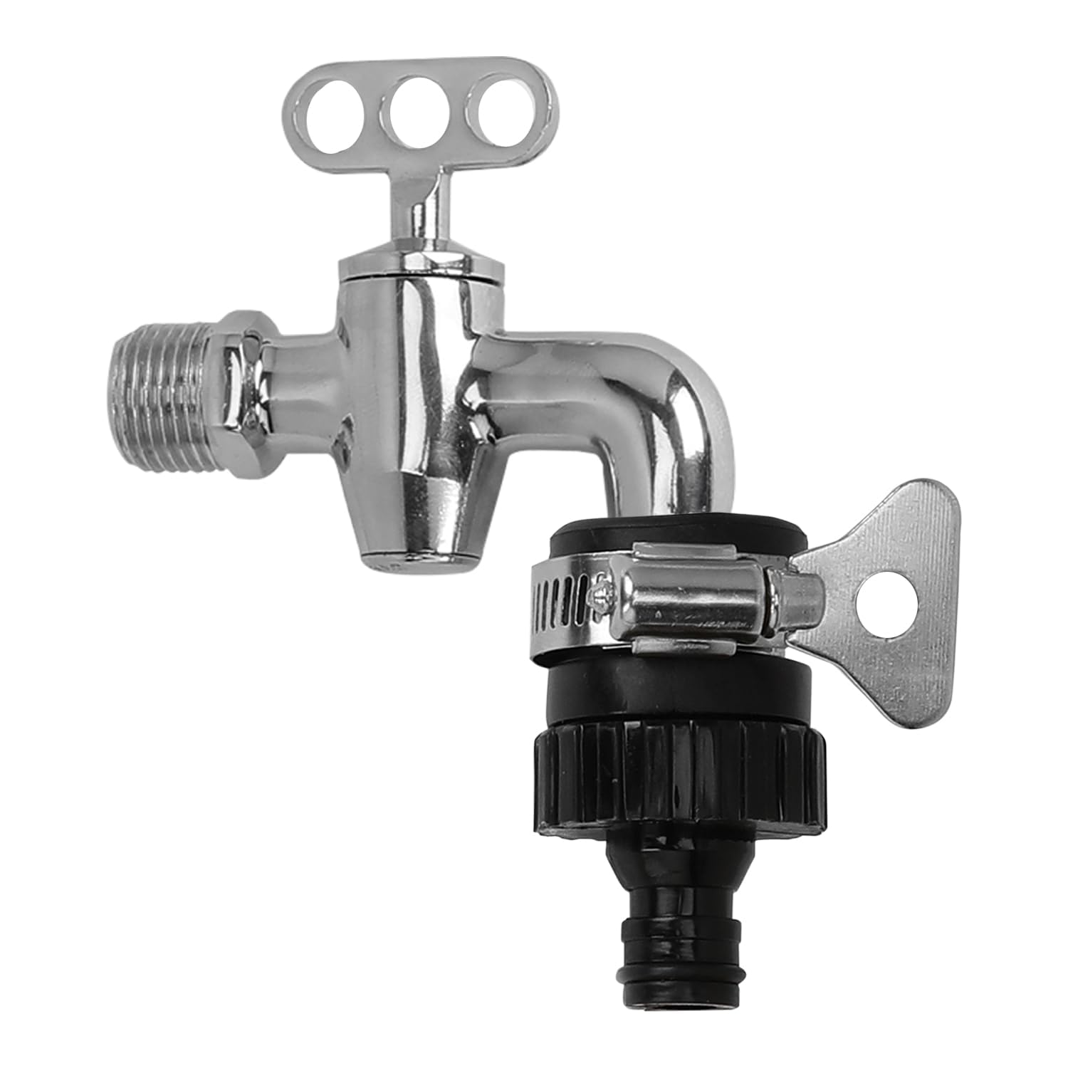 Scenty Heavy Duty Hose Pipe Fitting Standard Size 1/2 Inch Tap Connector For Garden Water Pipe & Car, Bike Washing Accessories | Universal Adjustable Adapter Suitable Connecting Hose Pipe (B0D8BNW31W) Amazon Price History, Amazon Price Tracker