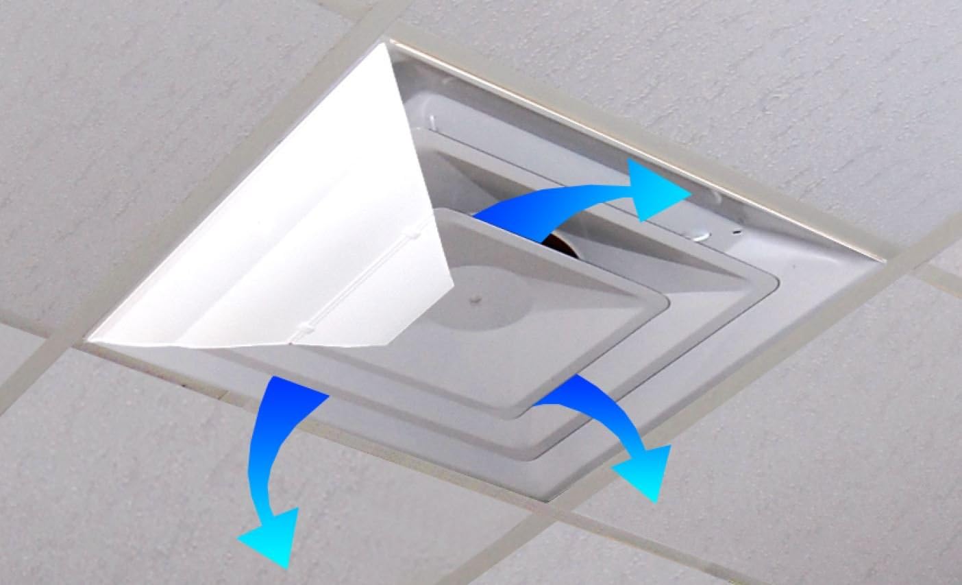 Air Deflector/Diverter for Office Ceiling Vents 24"x 24" (Set of 1)