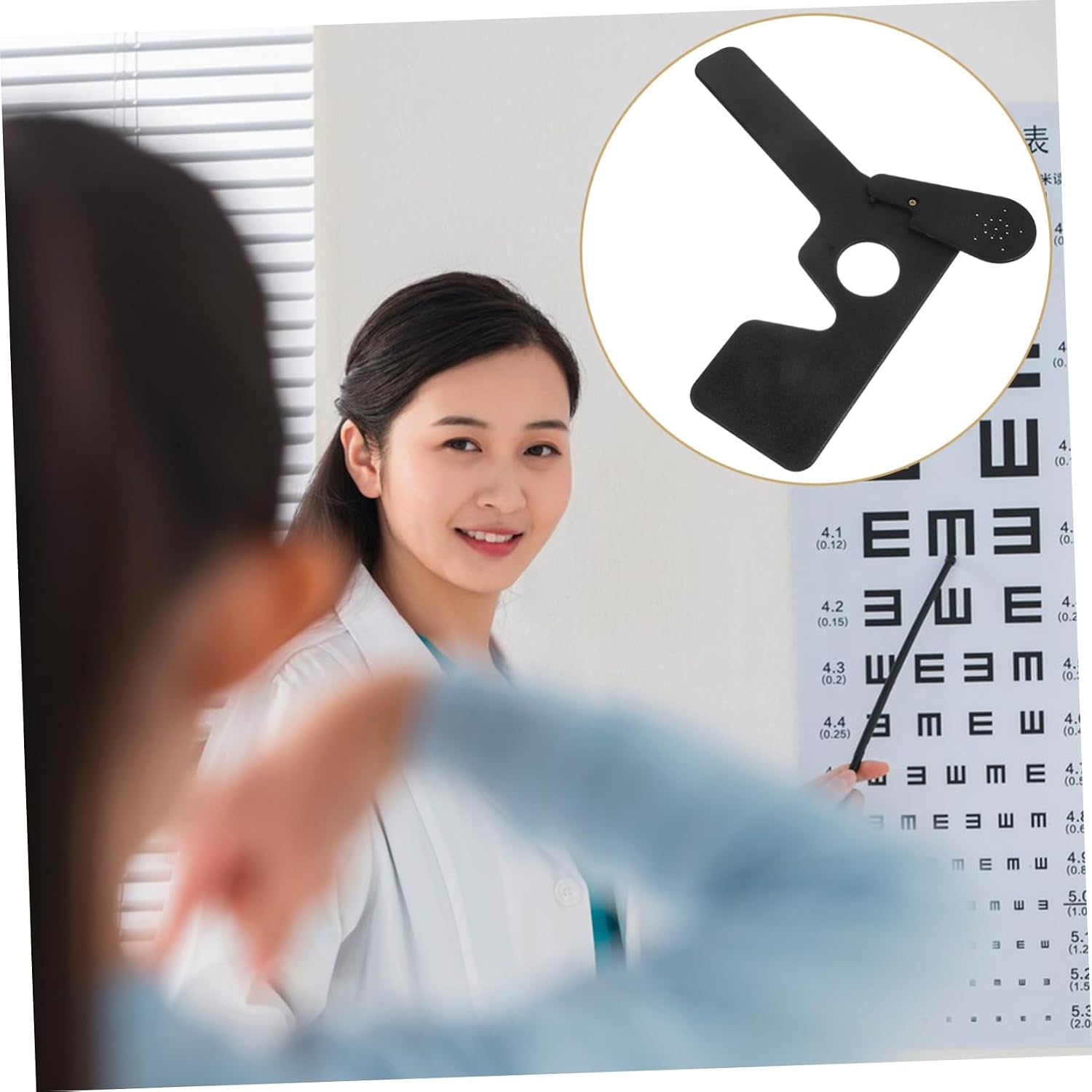 Eye Occluder Vision Test Cover for Optometry Snellen Eye Chart Exam Accessory Tool