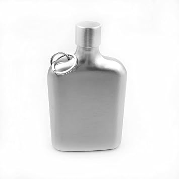 8oz Wide Mouth Hip Flask Brushed Finishing-YM179