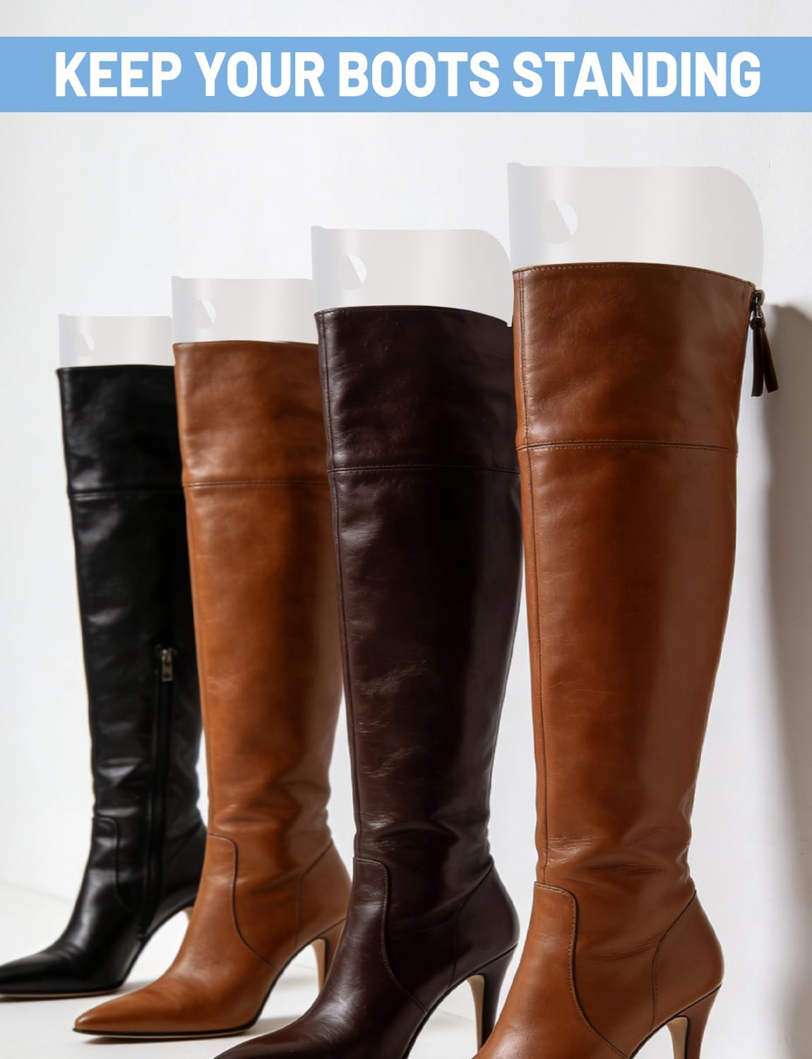 8Pcs Boot Inserts to Keep Shape, Boot Shapers for Tall Boots | Boot Stand up Inserts Support