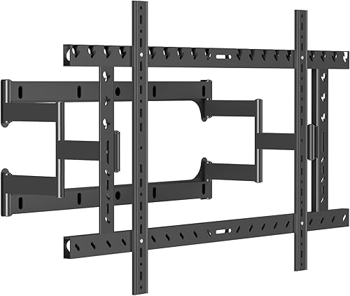 98 Heavy Duty 75 85 86 100 110 120 pulgadas Soporte de pared para TV delgado y extra grande empotrado para plano y curvo, brazo extendido, soporte