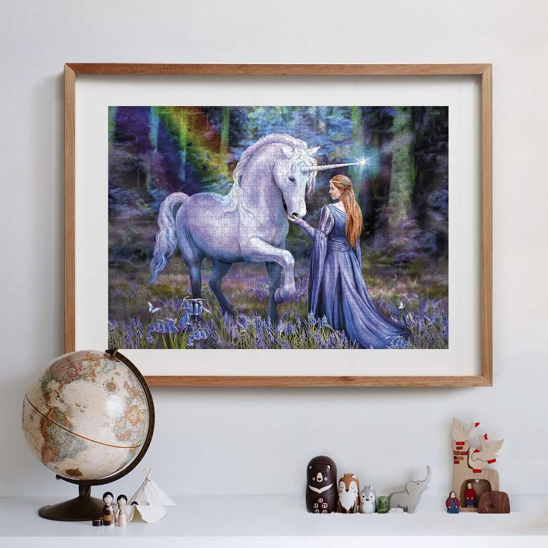 Clementoni 31821 1500pcs Anne Stokes Collection-Bluebell Wood 1500 Pieces, Made in Italy, Jigsaw Puzzle for Adults, Multicolor, Medium