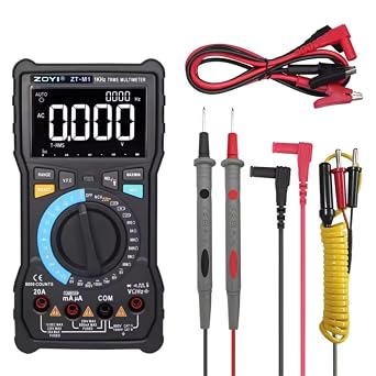 ZOYI Multimeter ZT-M1 True RMS Display Manual 8000 Counts Auto-Ranging AC/DC Voltage Current ohm Battery Tester Temperature Capacitance
