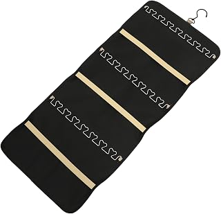 PRETYZOOM Hanging Jewelry Organizer Bag Dual-sided Oxford Storage Pouch for Earrings Necklaces Bracelets Travel-friendly Jewelry Display for Neat and Organized Storage