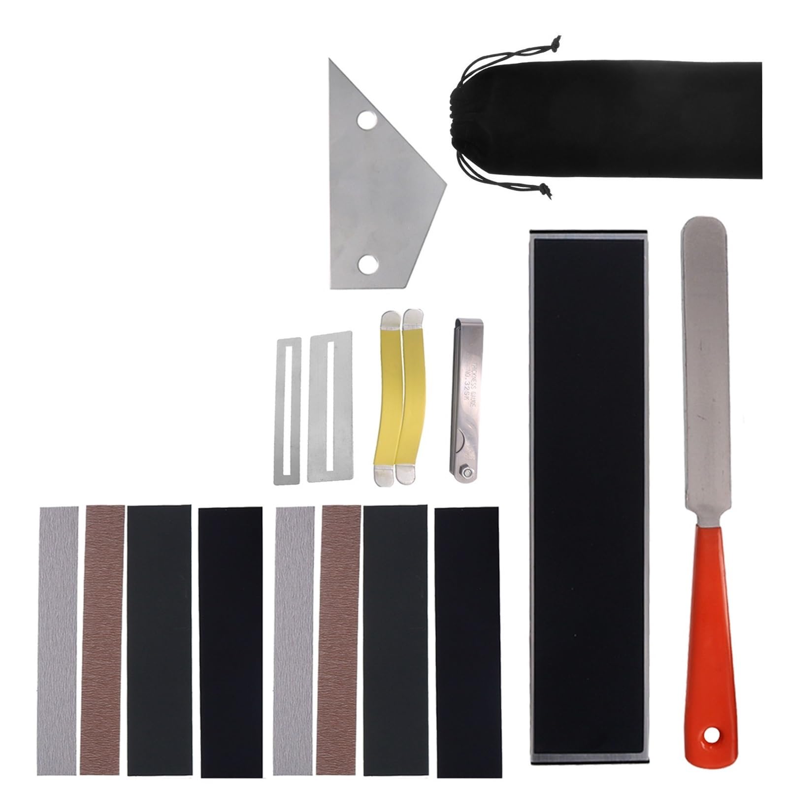 herramientas de reparación de guitarras Kit De Herramientas Para Lijar Guitarra Barra Niveladora Papel Lija E Instrumento