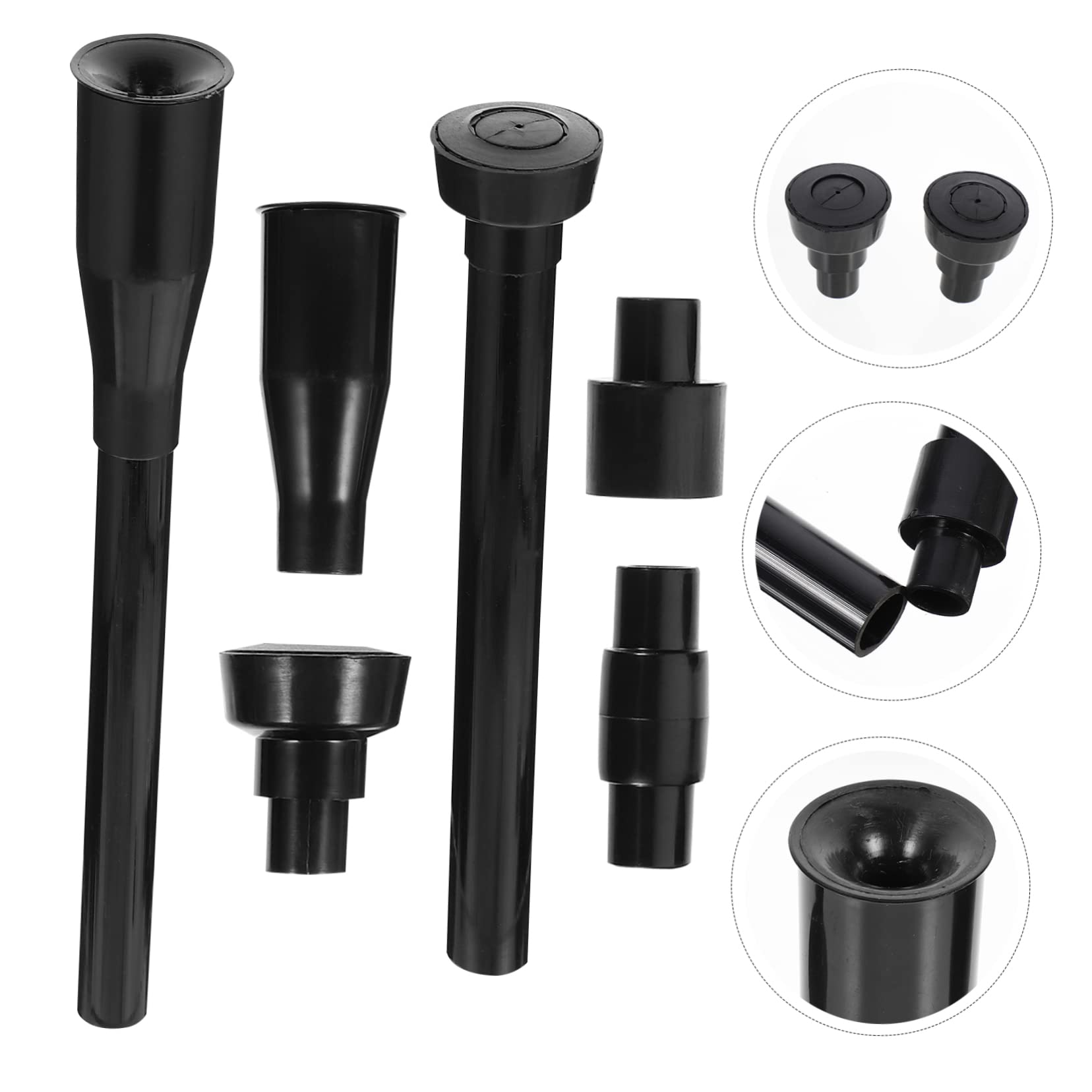 Abaodam 8 Pcs Water Fountain Pump Nozzle Kit Mushroom Heads for Pool Pond Aquarium Plastic Construction