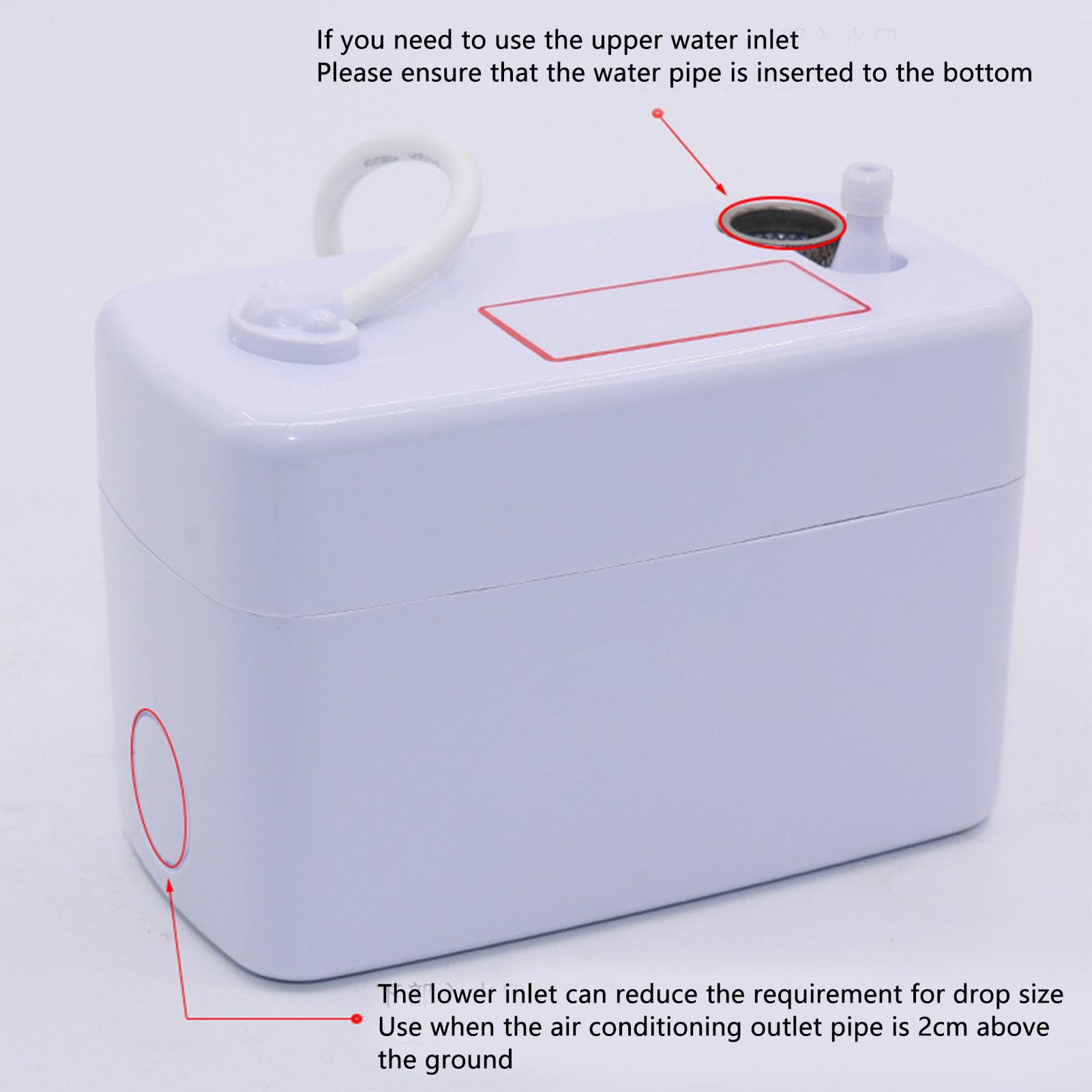 SEAFRONT Pompa Automatica della Condensa Pompa del Climatizzatore di Rimozione della Condensa Silenzioso Sollevamento Elevato 220 V