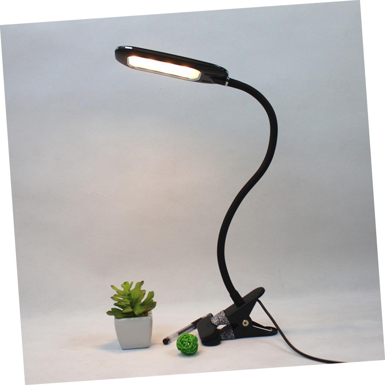 Lámpara LED de Lectura con Clip USB Flexible Luz Portátil y para Dormitorio Camping y Lectura Nocturna