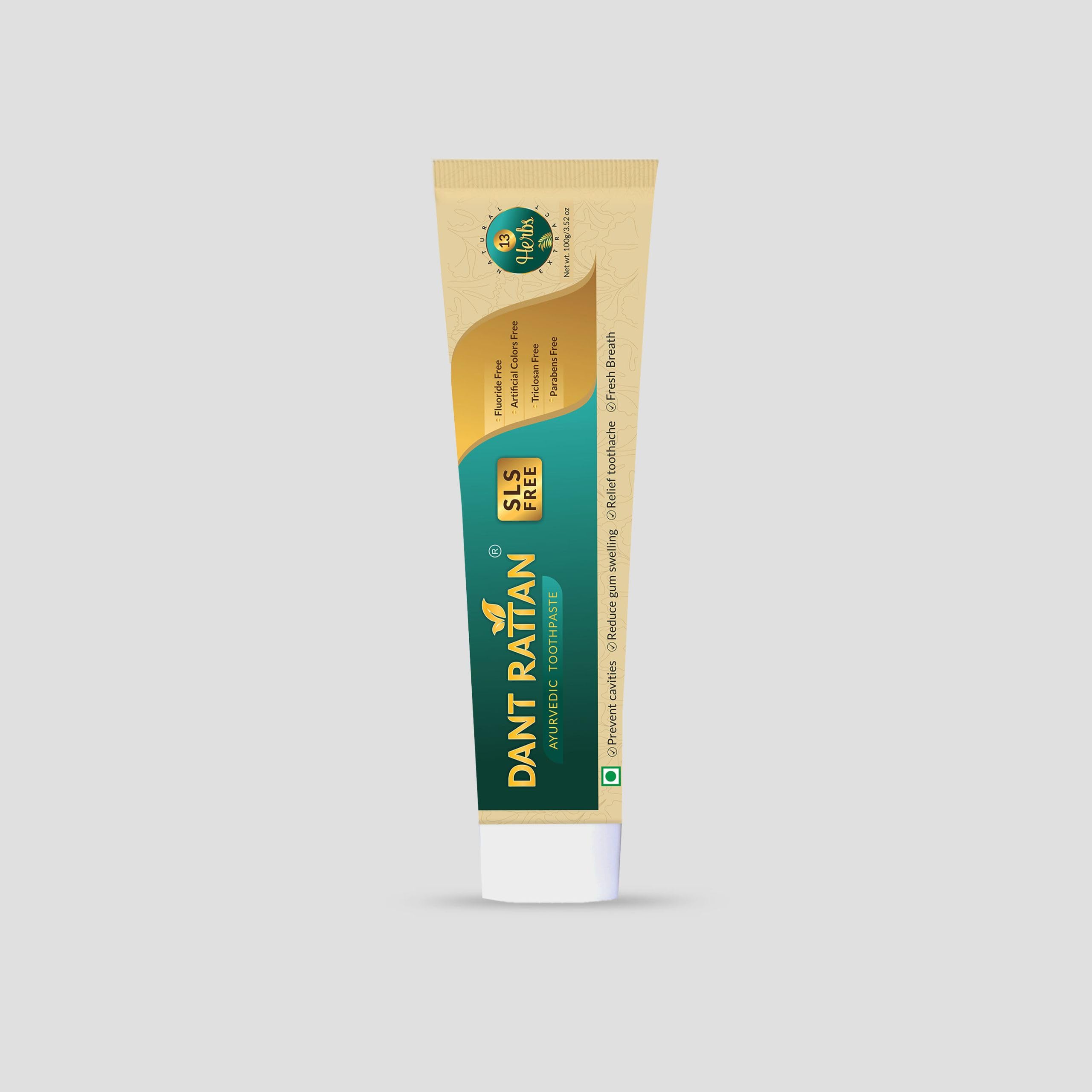 Dant Rattan Ayurvedic SLS Free Toothpaste – 100gm inc.Fluoride Free,Artificial Color Free,Triclosan Free,Tumbru Beej,Daal Chini,Lavang Oil (B0CSPHXL7L) Amazon Price History, Amazon Price Tracker