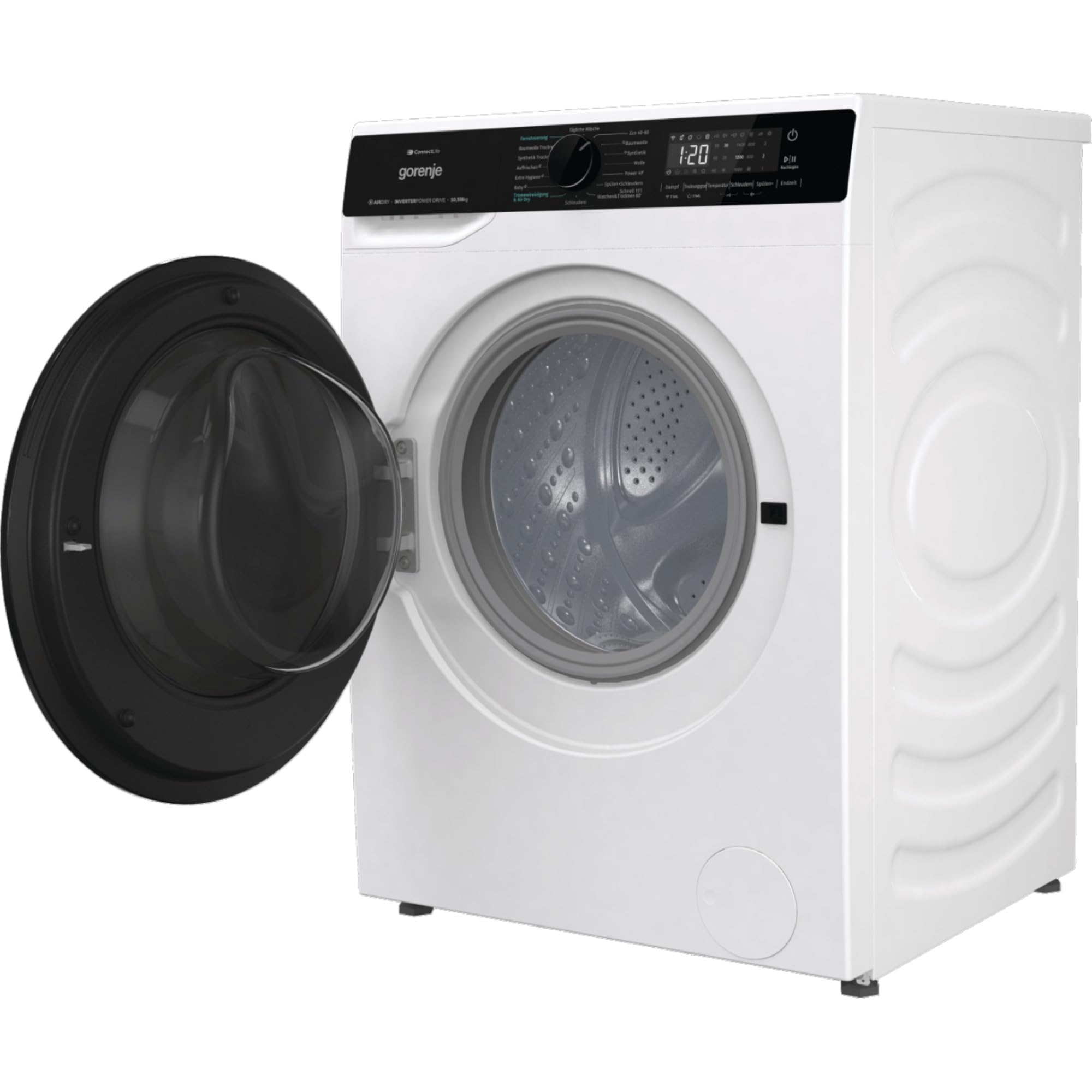 Gorenje WD2PA1X64ADW, DE suszarka do prania, Connect Life, 16 programów, 10,5 kg, 54 l, 1400 U, min, Total AquaStop, AirDry, Inverter PowerDrive, AllergySteam, Wash&Dry 60', A-20%