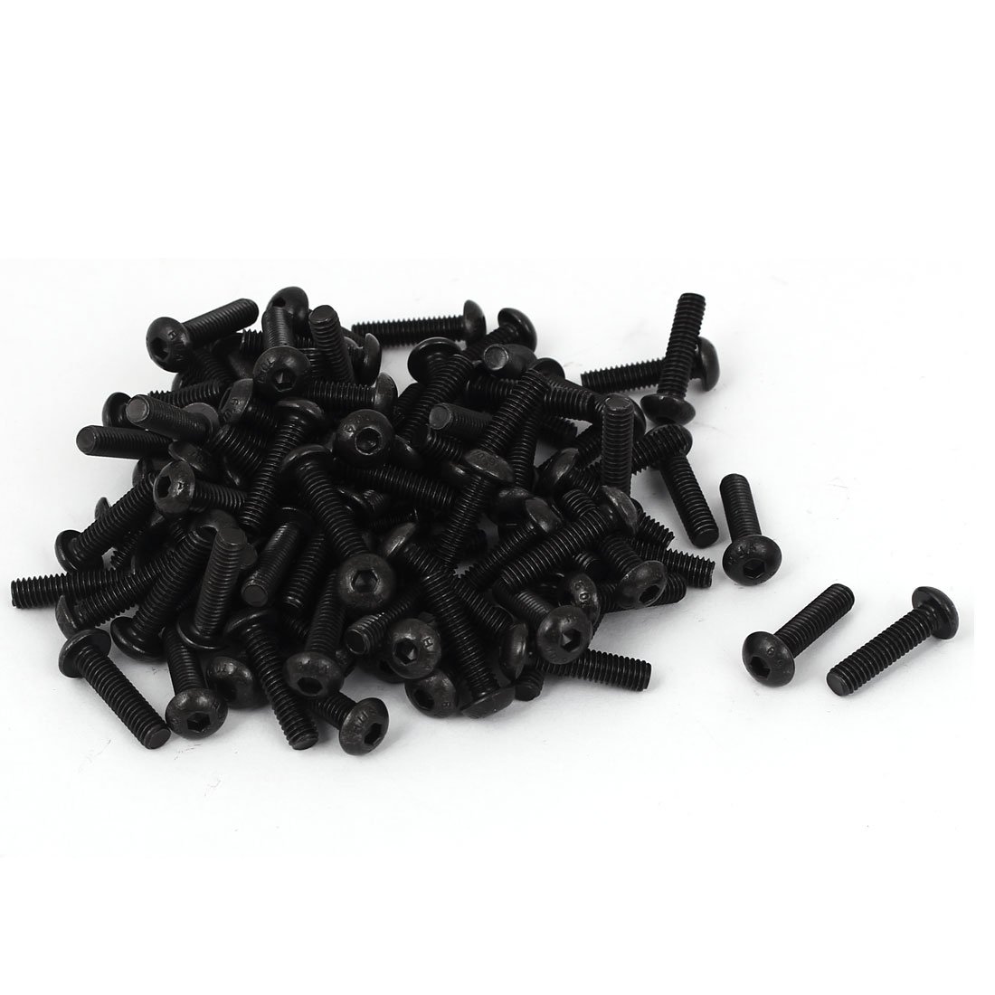 Uxcell Black Sourcingmap M4 X 16Mm Hex Socket Button Head Cap Machine Screws 100 Pcs