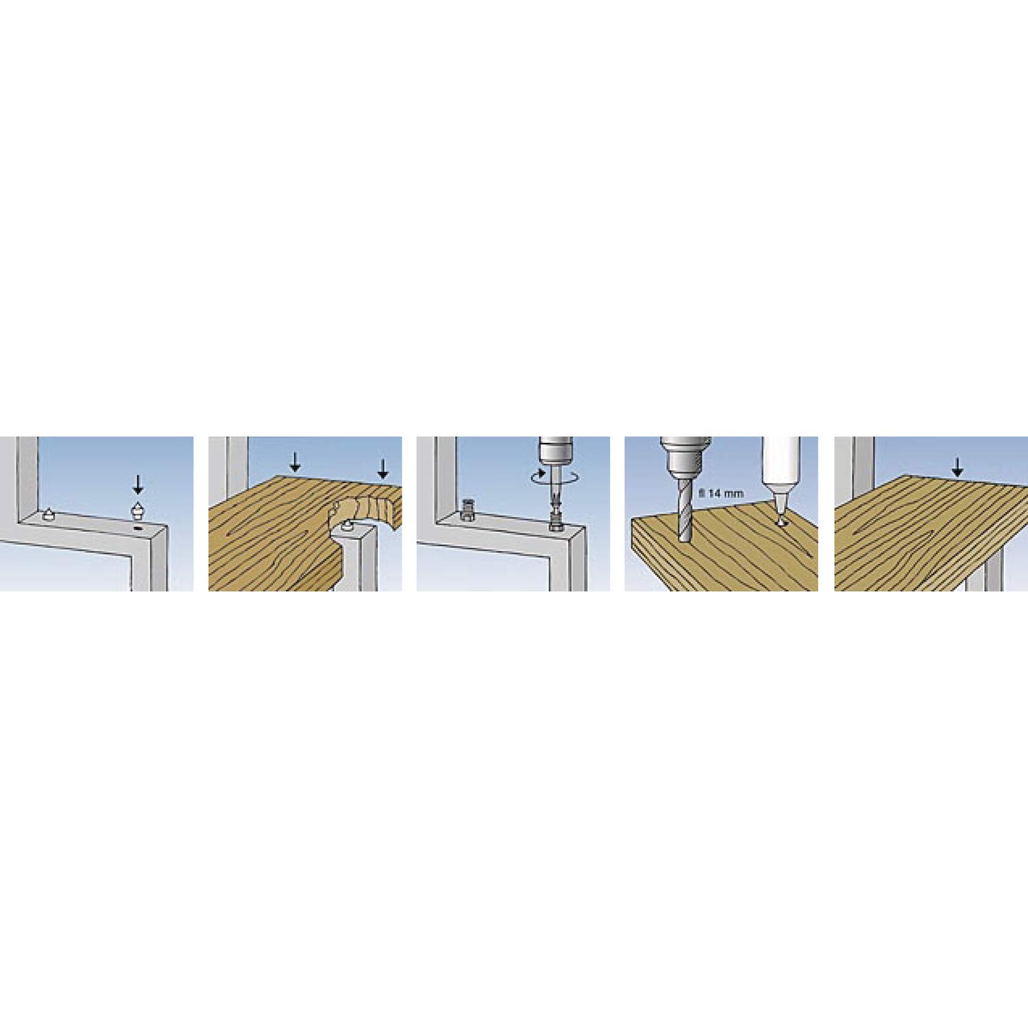 fischer 60580 - Tacos de expansión para fijar peldaños de madera en estructuras de acero, 50 unidades
