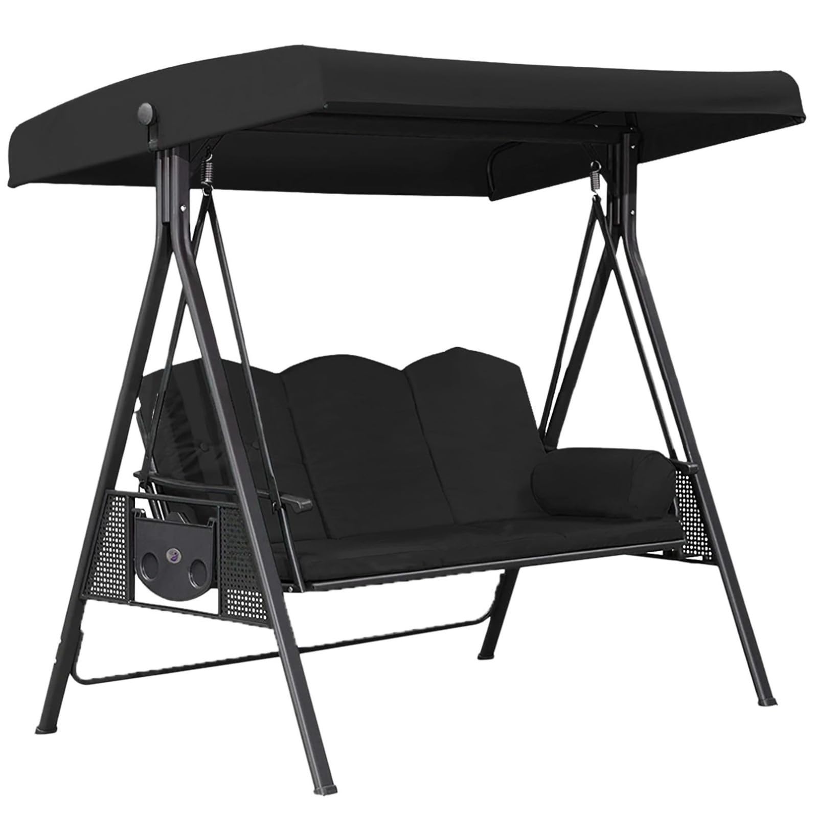 Housse rechange universelle balancelle pluie soleil toit noir b