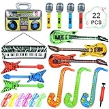 Anwendung: Die aufblasbaren Gitarrensets eignen sich perfekt für Geburtstagsfeiern, Hochzeiten, Halloween, Kostümkugeln oder als Requisiten für die Fotokabine usw.