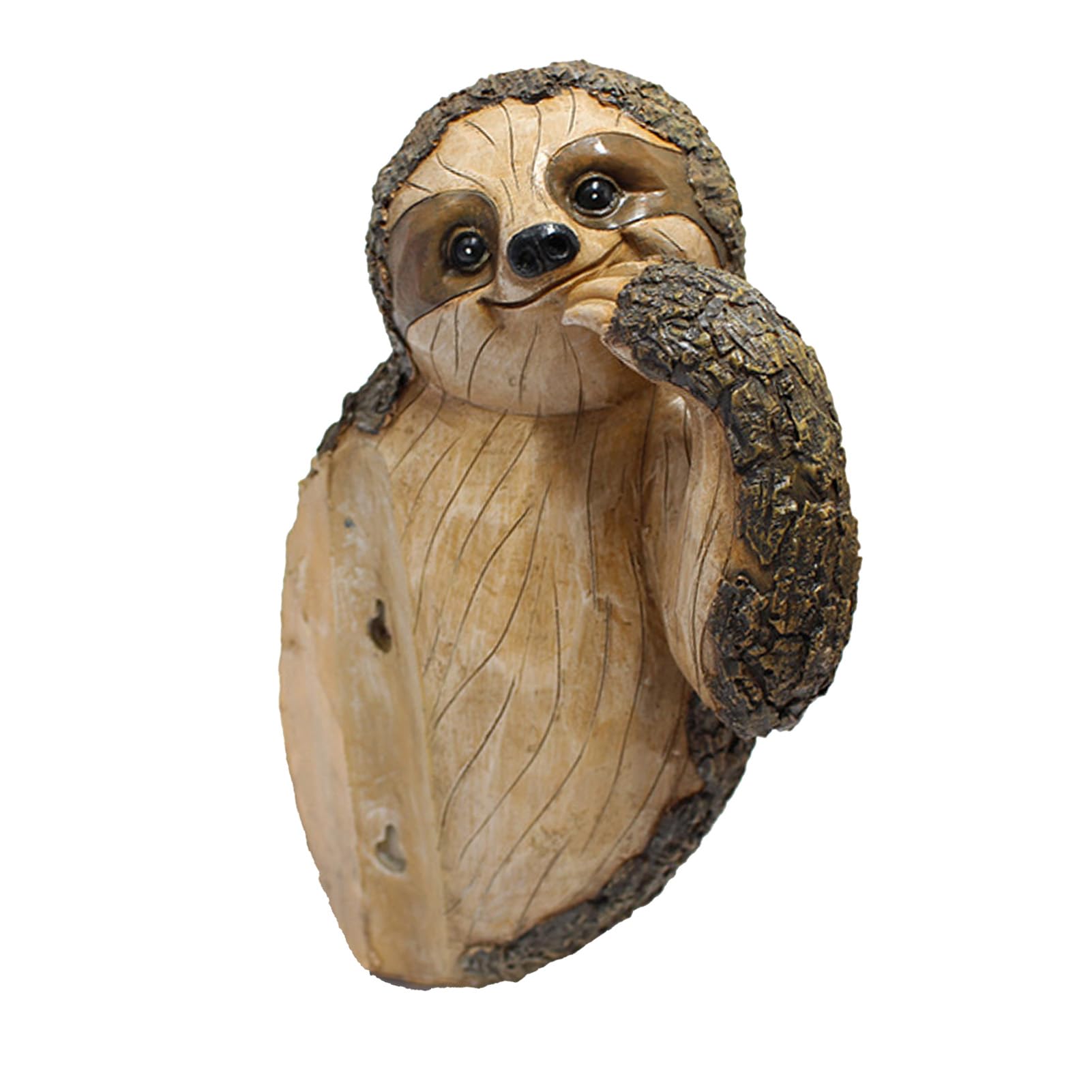 Sculpture d'arbre paresseux 14,5x10x22 cm résistante aux intempéries extérieures