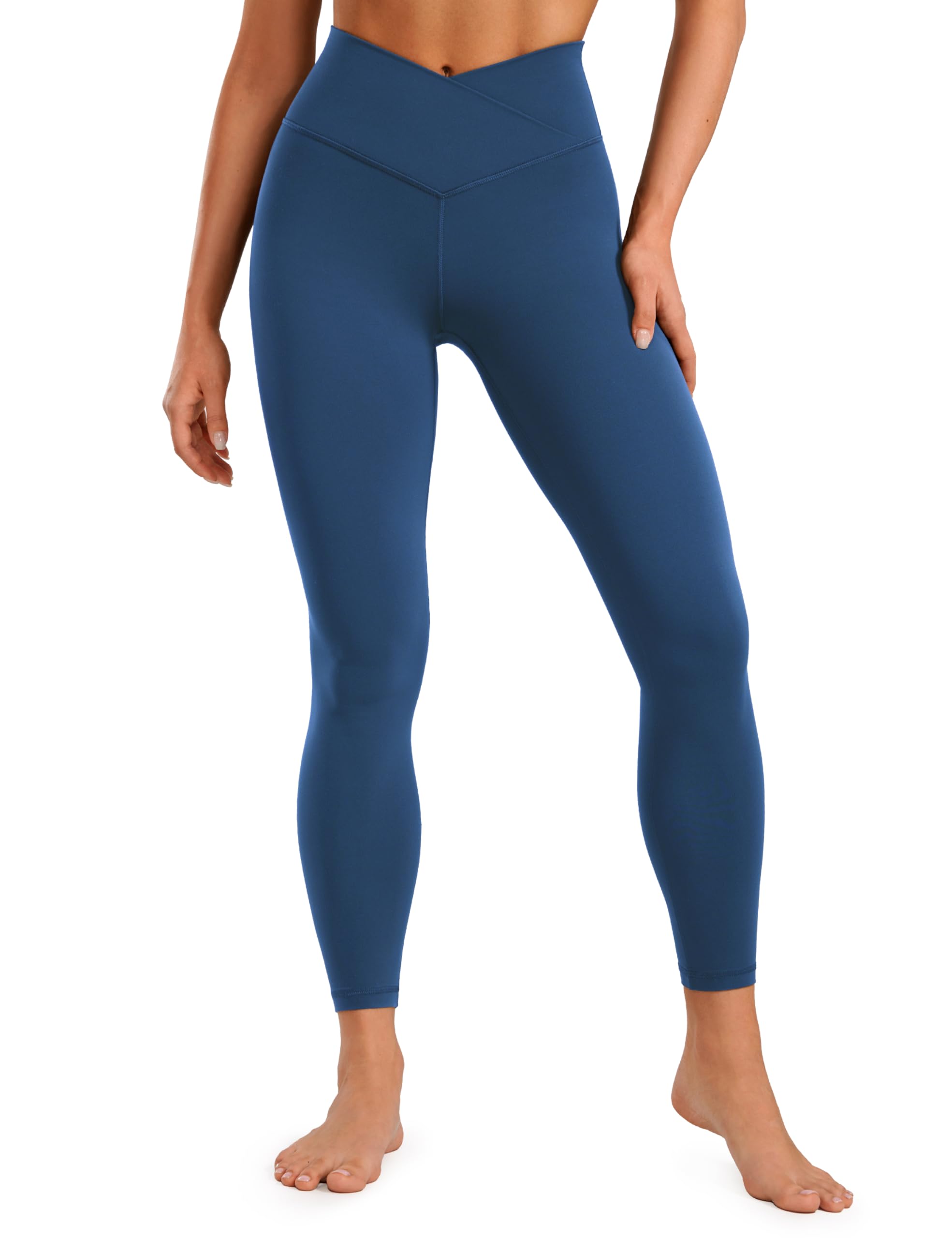 CRZ YOGAWomen Butterluxe Cross Waist Workout Leggings, R596 Leggings