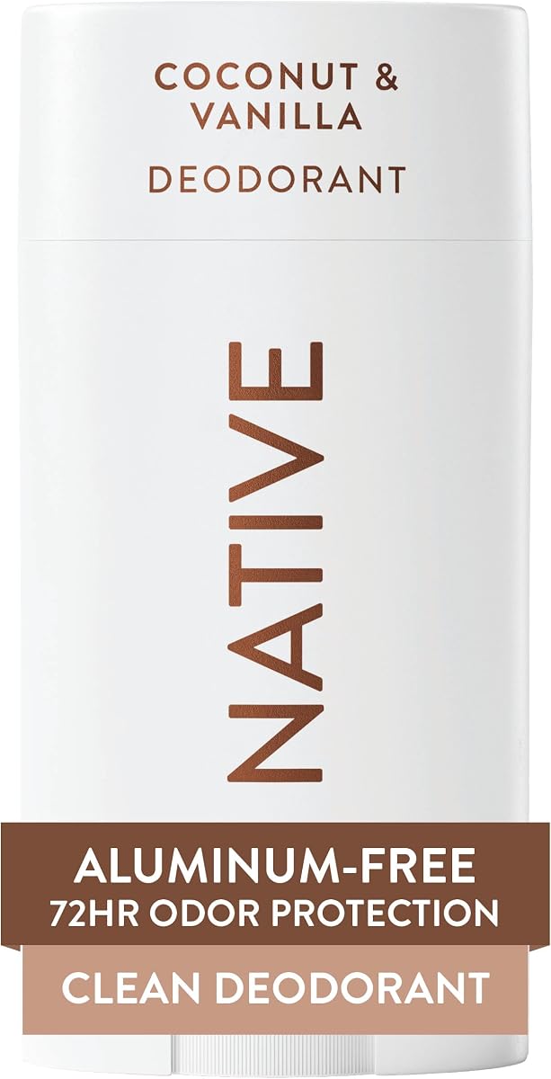 Deodorant Contains Naturally Derived Ingredients, 72 Hour Odor Control, Deodorant for Women and Men, Aluminum Free, Coconut & Vanilla 2.65oz