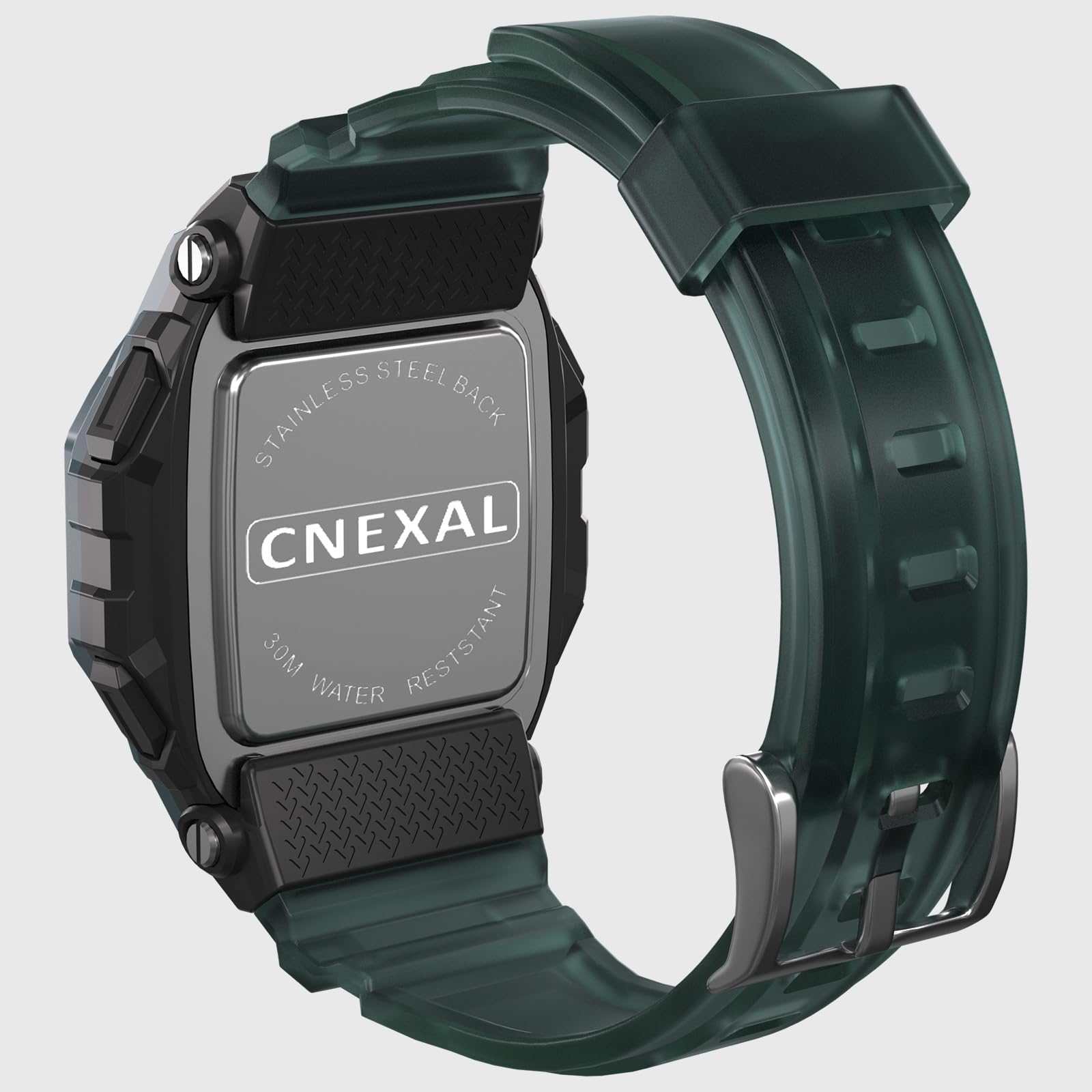 Orologio sportivo digitale da uomo, impermeabile, facile da leggere, con ampio display, cronometro, sveglia e batteria di 18 mesi