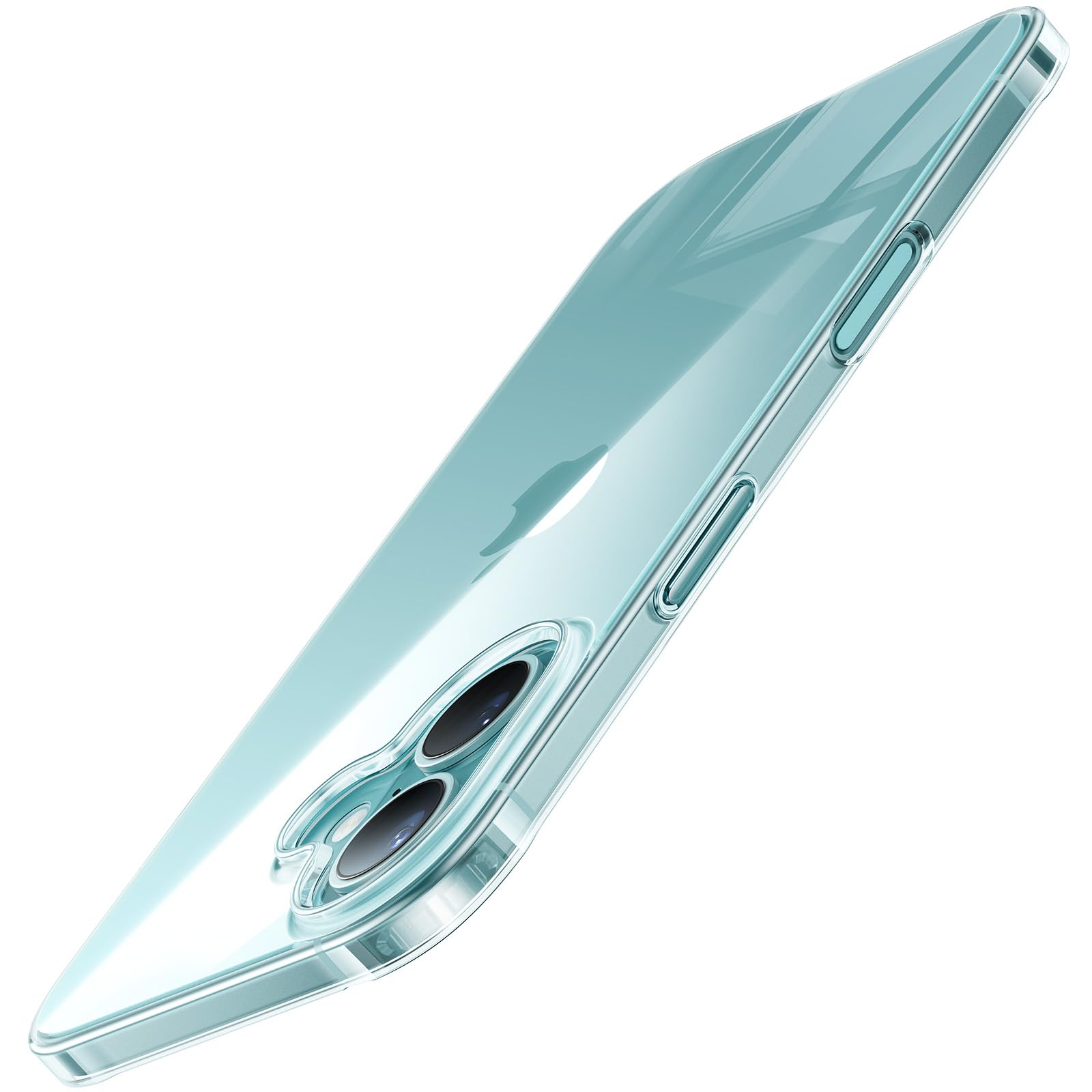 TORRAS Dr. Ultra Dünn für iPhone 16 Hülle [ wie das Original ] Rundumschutz Exzellente Samtiger Griff Handyhülle iPhone 16 Schutzhülle Slim iPhone 16 Case Transparent