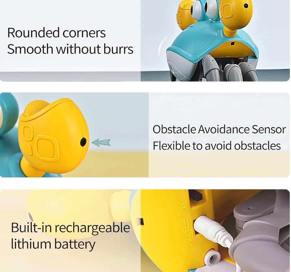 Miniatura 7 de Juguete para bebé de cangrejo gateante  Juguetes para bebés de 3 4 5 6 7 8 9 10 11 12 bebés niños 3-6 6-12 aprendizaje gateo 9-12 12-18 caminar niño