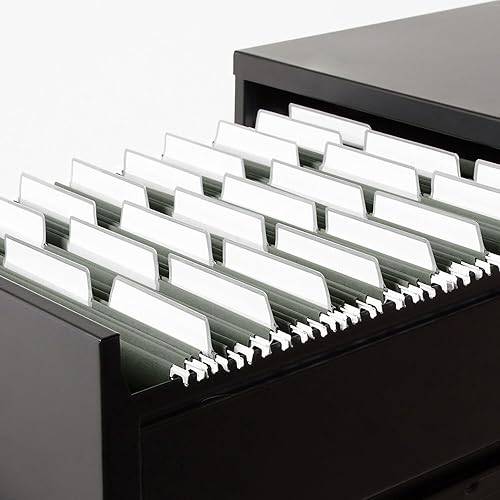 Miniatura 10 de Smead Carpeta colgante con ProTab borrable, pestañas borrables de corte 13, posición ajustable, tamaño carta, rojo, 20 por caja, borrador incluido