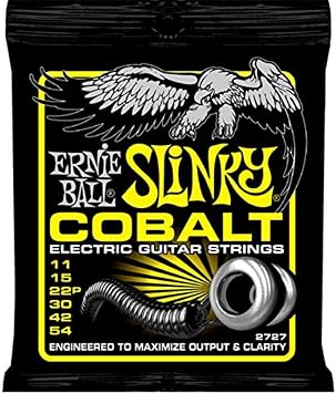 Ernie Ball Beefy Slinky Cobalt Electric Guitar Strings, 11-54 Gauge (P02727)