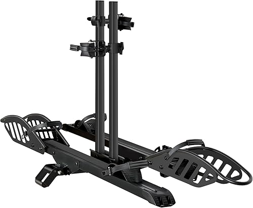 Soporte de enganche para bicicleta eléctrica estilo plataforma para autos, camiones, SUV, furgonetas, caravanas, se adapta a bicicletas con