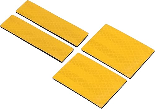 Miniatura 7 de PATIKIL Parche reflectante de 1 x 4 pulgadas, 2 x 3 pulgadas, 4 piezas de cierre de gancho y bucle de seguridad para deportistas nocturnos,