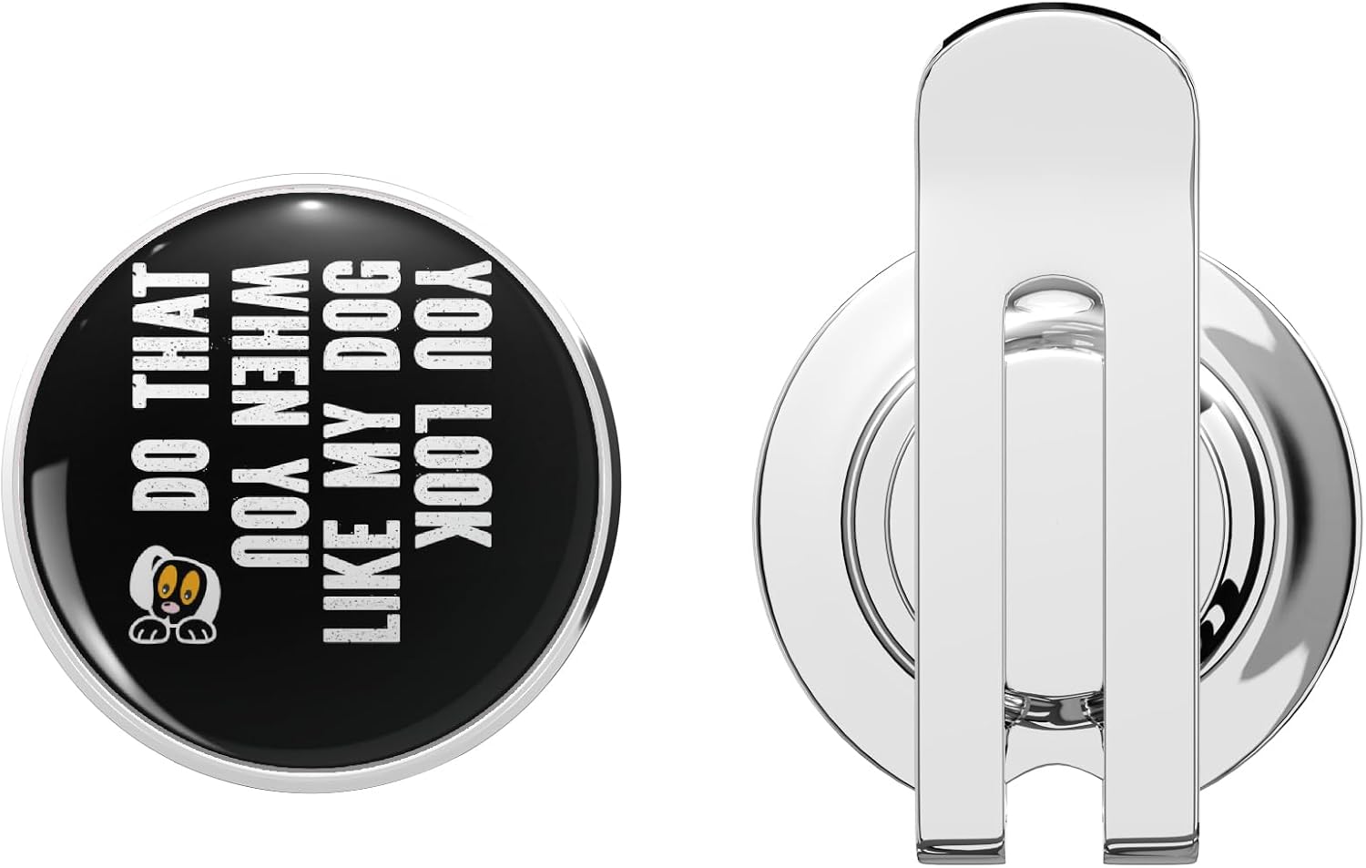 You Look Like My Dog Dog Lover's Funny Visual Joke Golf Hat Clip with Magnetic Ball Marker
