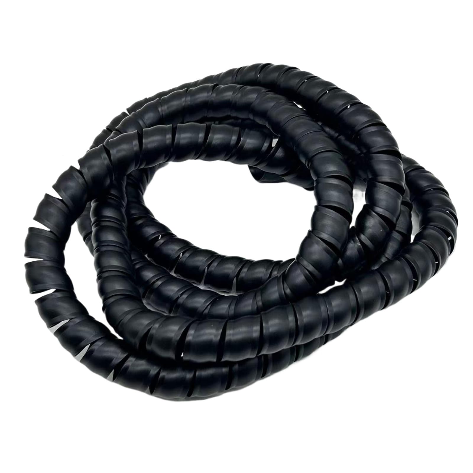 manga de cable espiral, Organizador de envoltura en espiral 16,4 pies y 5 metros, funda Flexible for tubos línea protección tuberías, antidesorden(Black,ID 30mm)