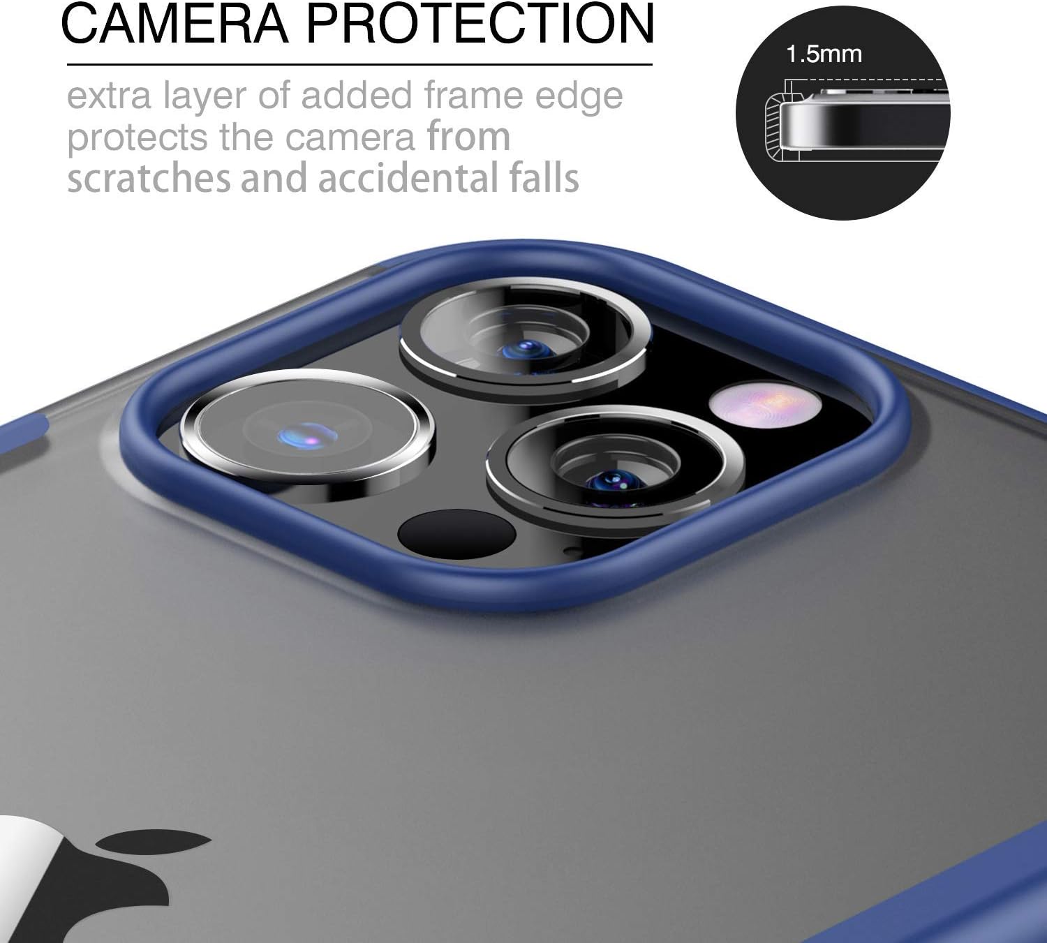 ZILLKO Compatible with iPhone 12 Pro Max Case - Military Grade Drop Protection - Shockproof Armor - Scratch Resistant - Lightweight - Slim Protective - Hybrid Case Designed for iPhone 12 6.7" (Blue)
