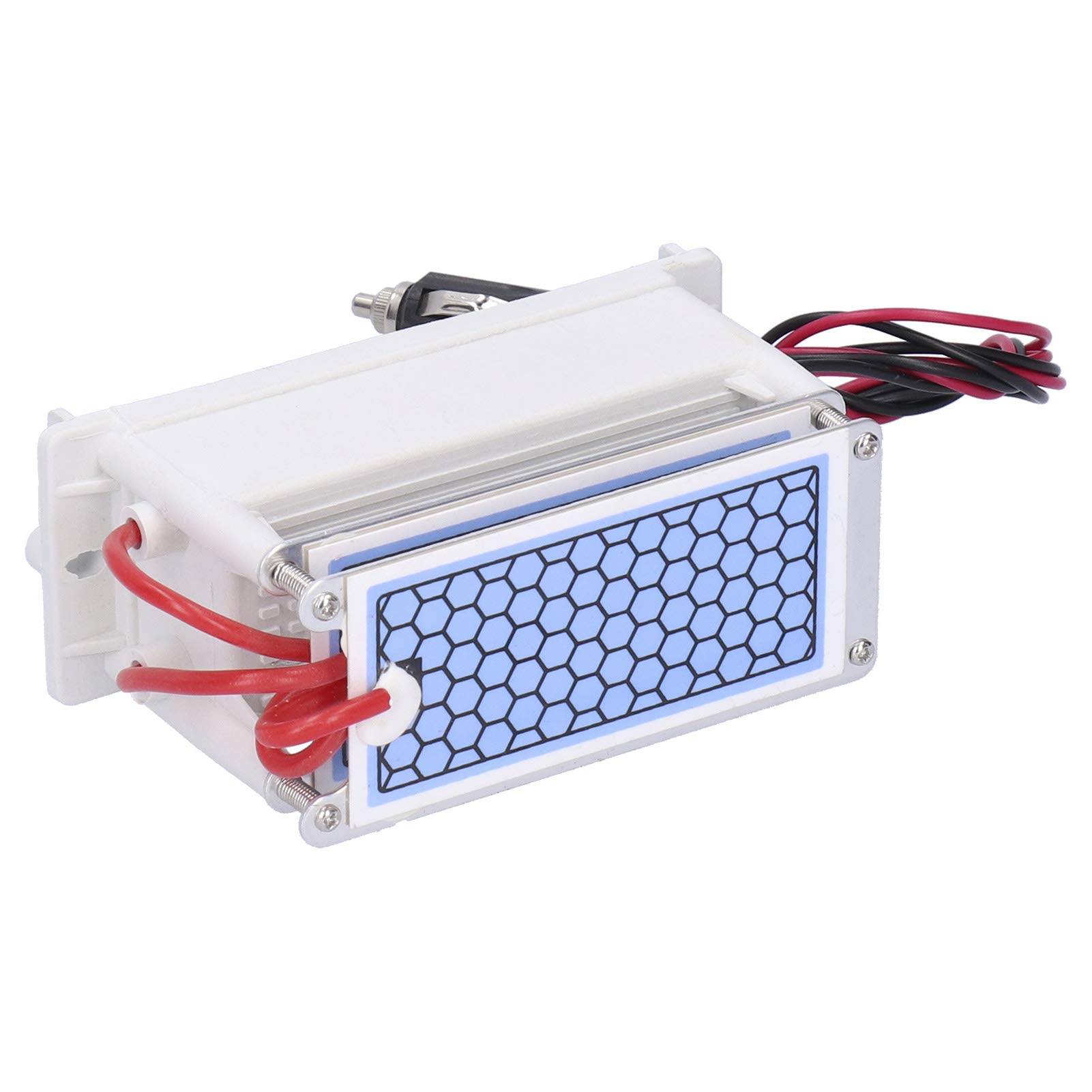 Przenośny generator ozonu 10g DC 12V Oczyszczacz powietrza do dezodoryzacji i oczyszczania powietrza w samochodzie - Stop aluminium i ceramiczny sprzęt wyładowczy dielektryczny -