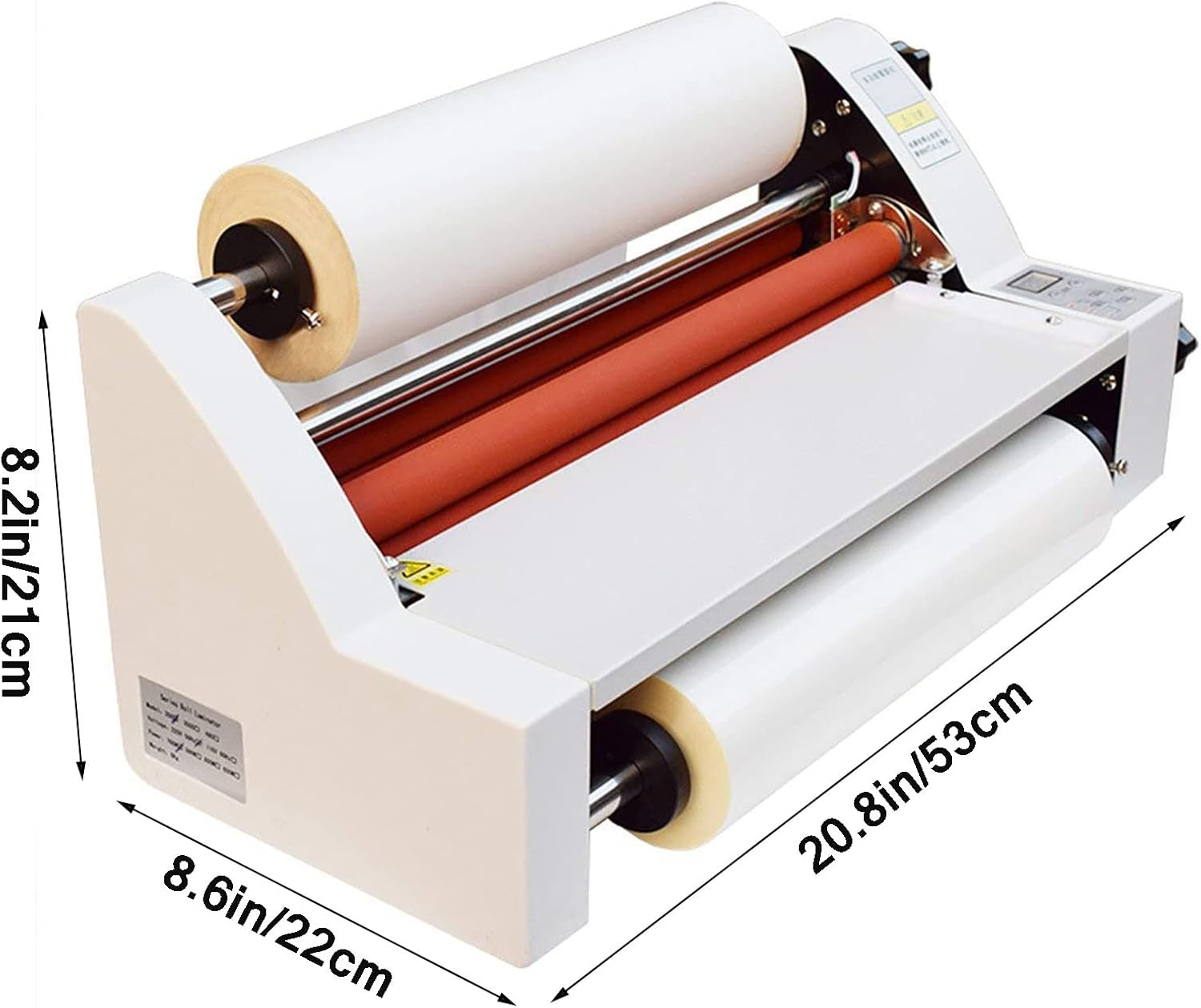 Hot Cold Roll Laminator,13.7" Roll Laminator Single and Dual Sided Thermal Laminating Machine