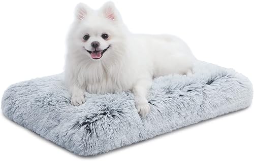 Miniatura 7 de Cama lavable para perros pequeños con funda extraíble, cama súper suave e impermeable para jaula de perro con parte inferior antideslizante, cama