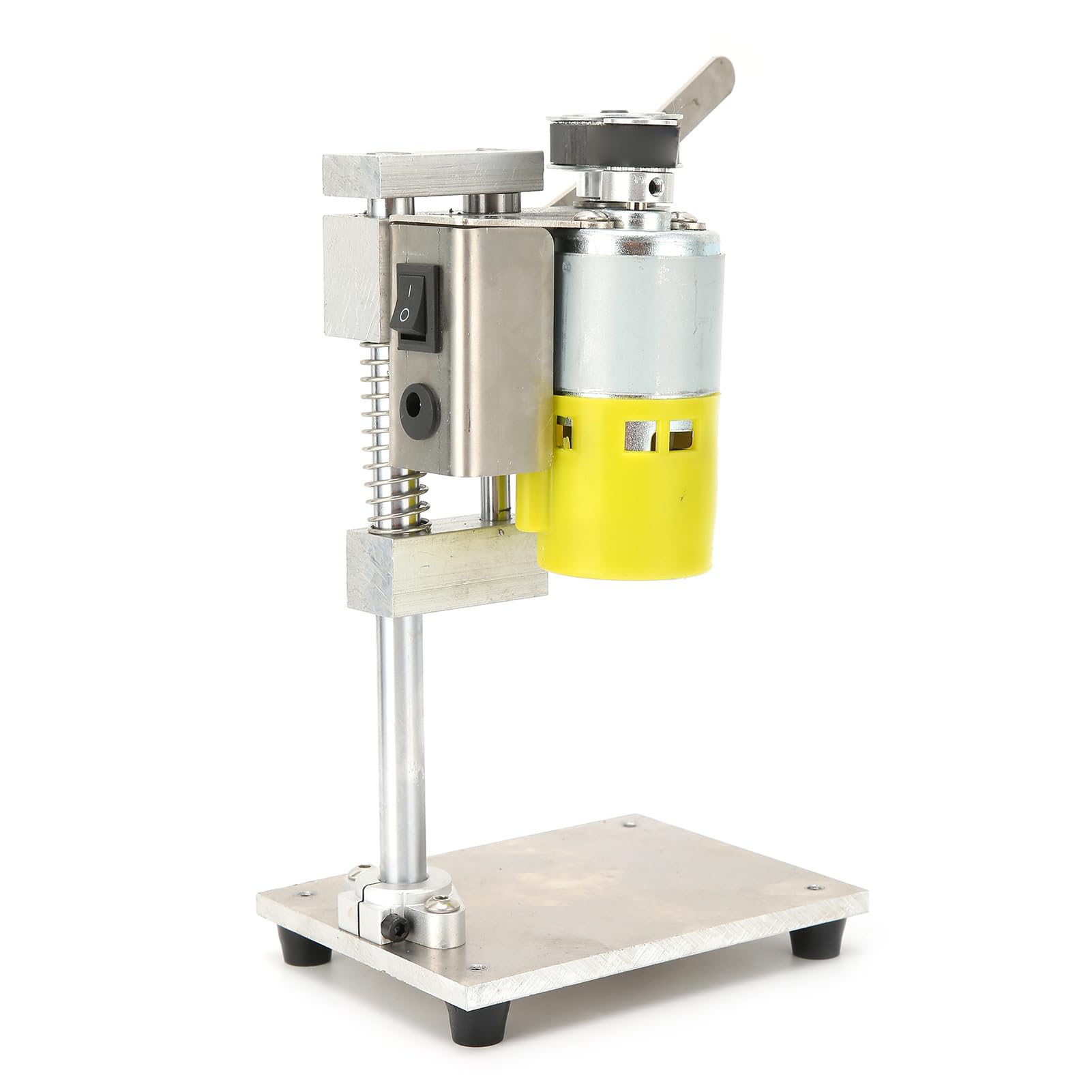 Mini Drilling Bench, No Noise Variable Speed 40mm Stroke Benchtop Drill Press with Hex Wrench for Repair for Household for DIY (US Plug)
