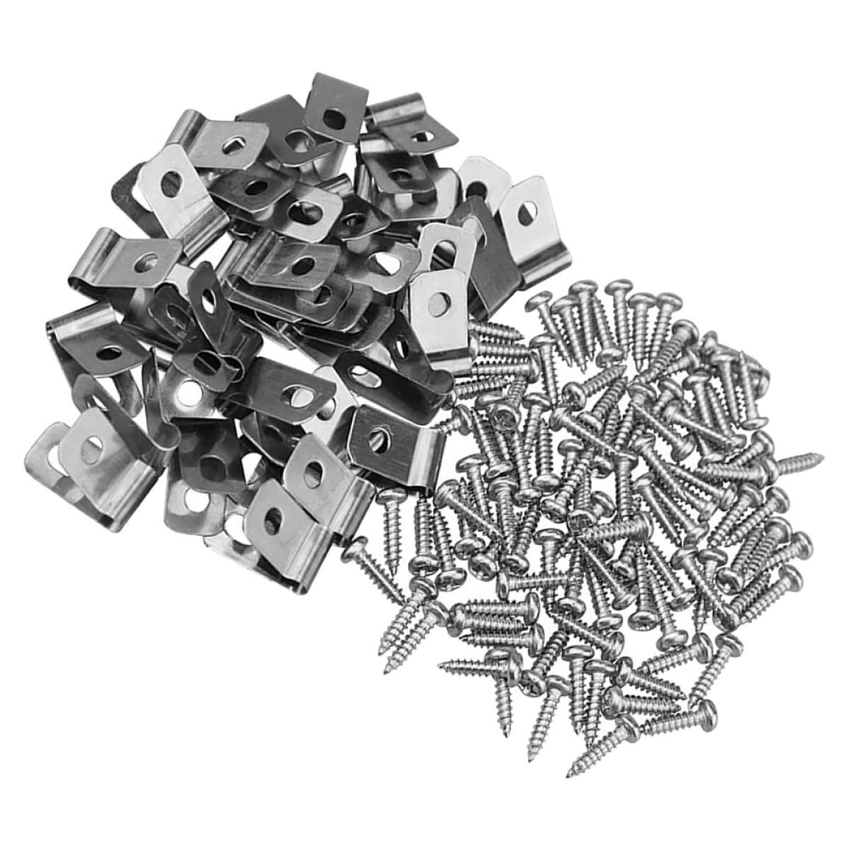 Clips en acier inoxydable clôture agricole fixation bois métal Tofficu