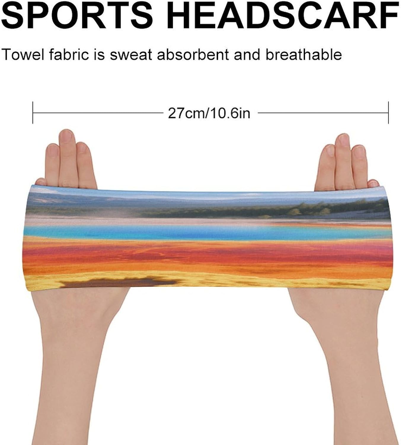 Grand Prismatic Springs Sport Headbands Sweatband Athletic Headband