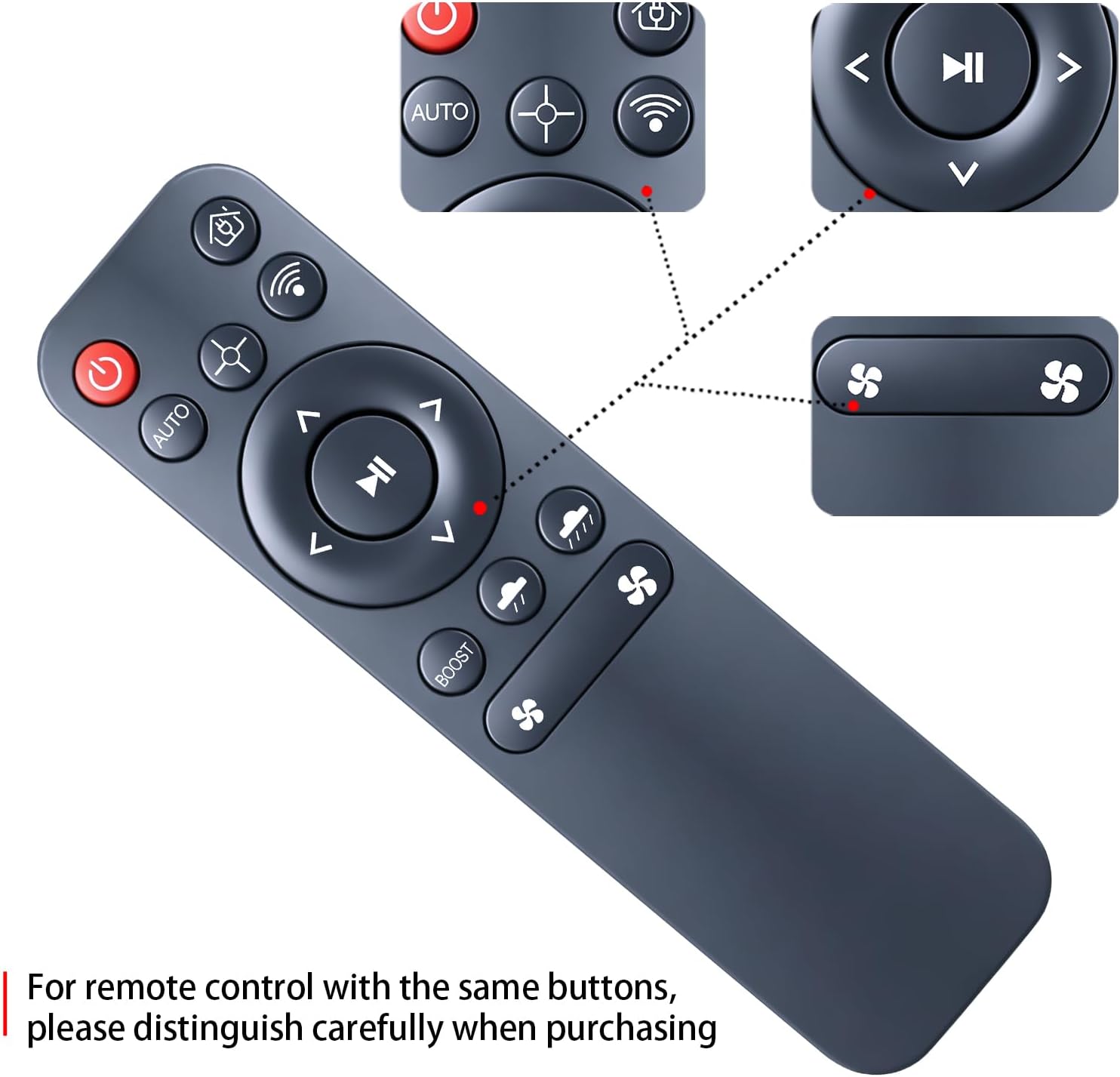 Replacement Remote for MONSGA MS1 MS1MAX Robot Vacuum Cleaner image 4