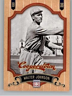 2012 Panini Cooperstown HOF #2 Walter Johnson Senators (Hall of Fame Member) MLB Baseball Card NM-MT