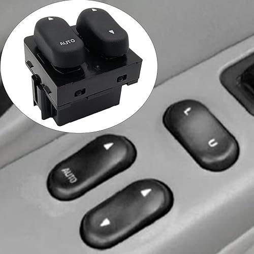 Miniatura 4 de Interruptor de ventana eléctrica principal del lado del conductor compatible con Ford F-150/1999 2000 F250 F350/2001 2002 Ford Lobo 2 puertas Pickup