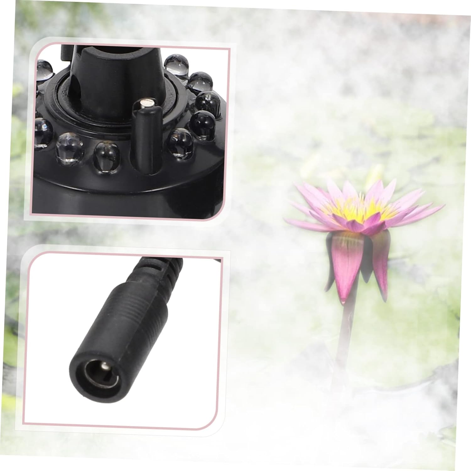 Unomor 8pcs Rockery Fog Maker Atomizing for Fish Tanks Air Humidifier Indoor Gardening Construction Efficient for Aquatic Crafts and Decorative Lighting