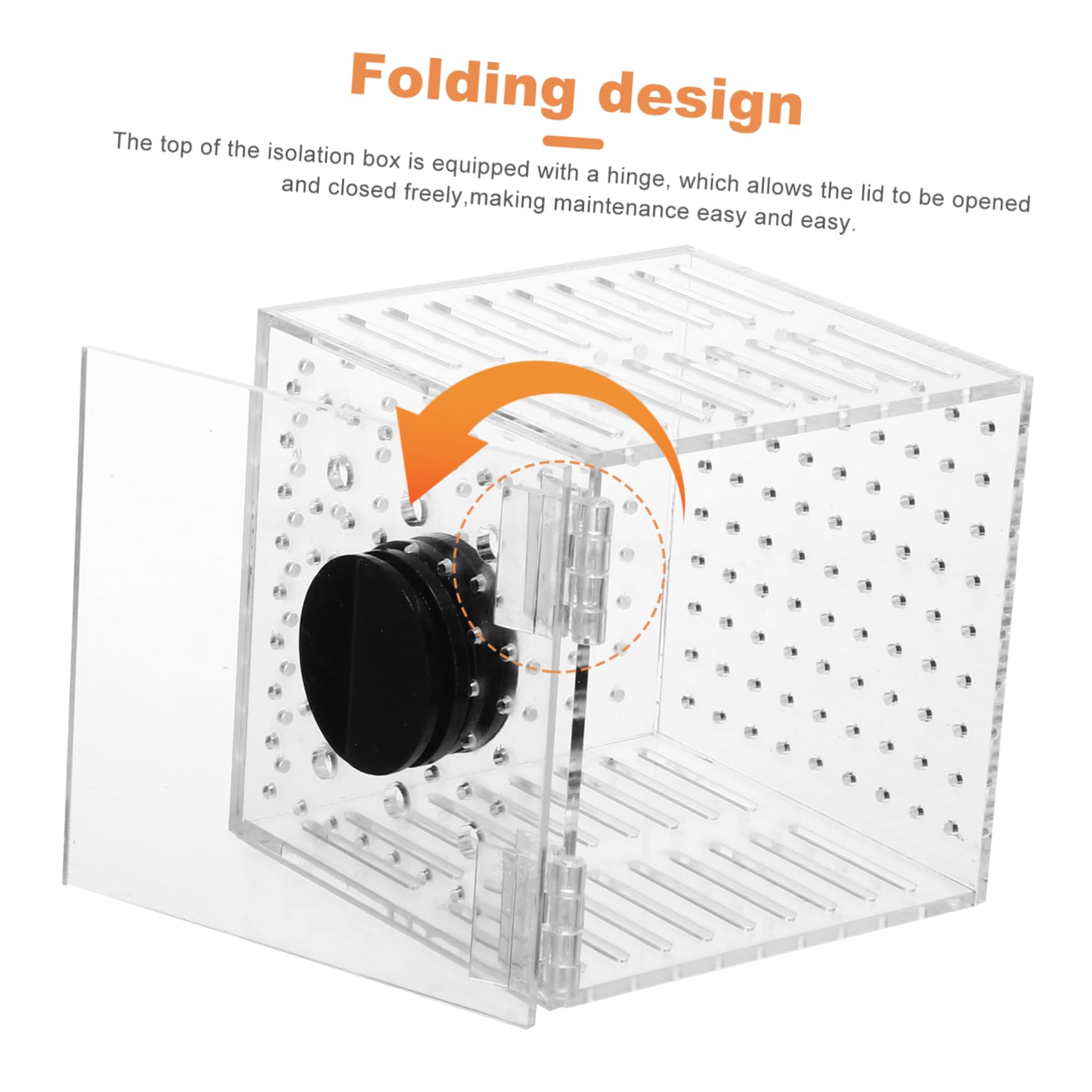 1pieza Caja De Aislamiento para Peces De Ventilación Incubadora para Cría De Peces Separador De Acuario Magnético Diseño Transparente Aumenta La Supervivencia De Alevines