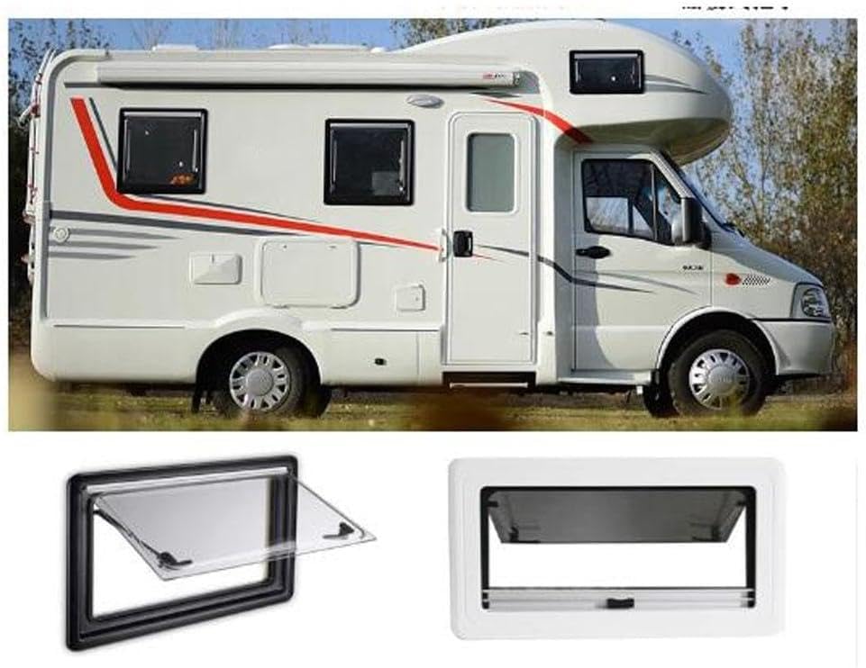 Camperraam, met vliegengaas, zijraam, push-up, uitzetraam
