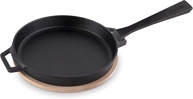 Ooni Cast Iron Skillet Pan - Cast Iron Pan Cast Iron Skillet Pan - Cast Iron Cookware Pizza Oven Accessories