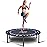 Newan 40\'\' Silent Fitness Mini Trampoline - Indoor Rebounder for Adults - Best Urban Cardio Jump Fitness Workout Trainer, Covered Bungee Rope System - Max Limit 330 lbs