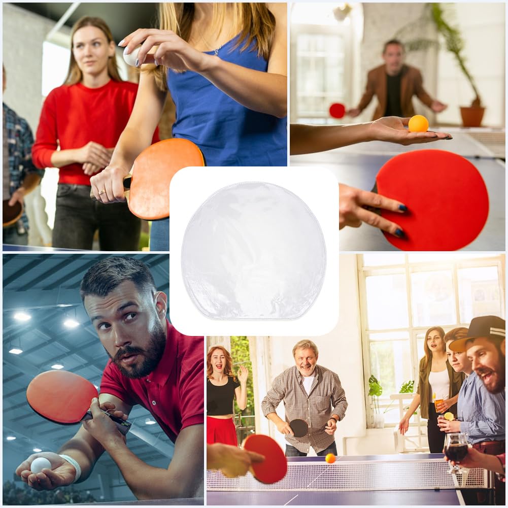 CREATCABIN Funda Protectora para Raqueta de Tenis de Mesa 6.3x6.4 Pulgadas, Película Adhesiva Transparente