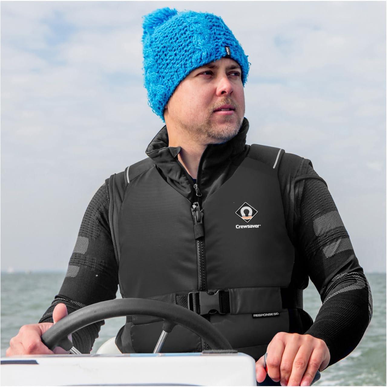 Kids Youth Junior Response 50N Kayak Dinghy Sailing PFD Buoyancy Aid for Watersports Black -