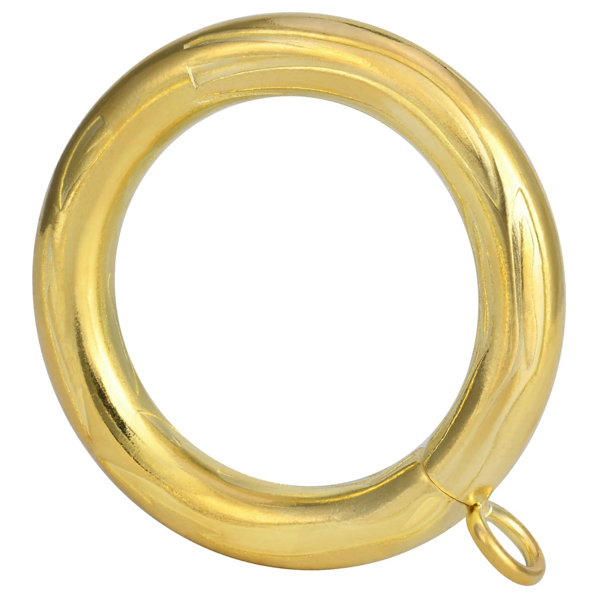Extra Thick Metal Carved Curtain Ring1.73-Inch Inner Diameter with Eyelets,Fits Up to 1.5-Inch Rod Wire Diameter 0.37-inch (Gold-24pcs)